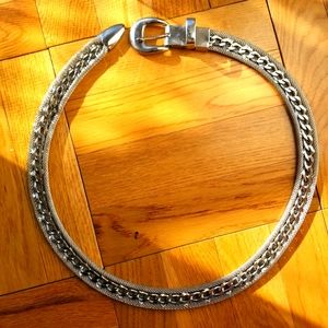 Vintage Metal Silver Belt